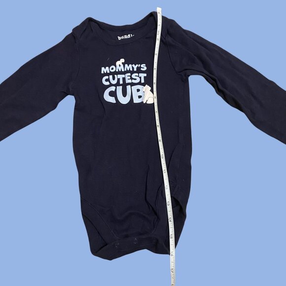 Bundles Baby Place Navy Long Sleeve Bodysuit “Mommy’s Cutest Cub” (Size 18-24M) - Picture 3 of 7